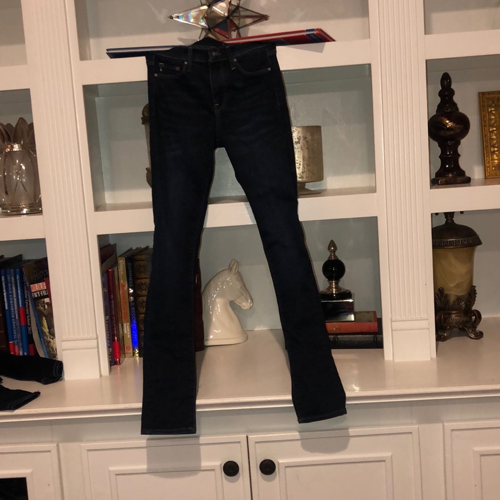 Long skinny denim jeans